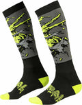 10 PCS Sosete O'Neal Pro MX Zombie negru/verde (one size)