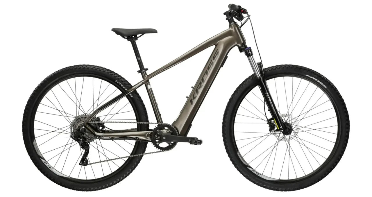 Bicicleta Electrica Kross Hexagon Boost 2.0, S - Maro / Negru / Lucios - 29