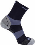 Sosete drumetie Salomon Quest Mid DX+SX faded denim/flint stone unisex