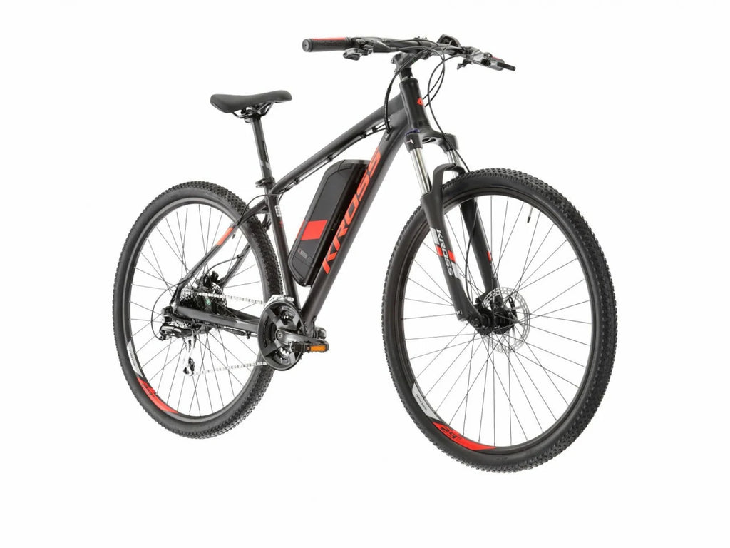 Bicicleta Electrica Kross Hexagon Boost 1.0, Roti 29 Inch, Negru / Rosu - 2022