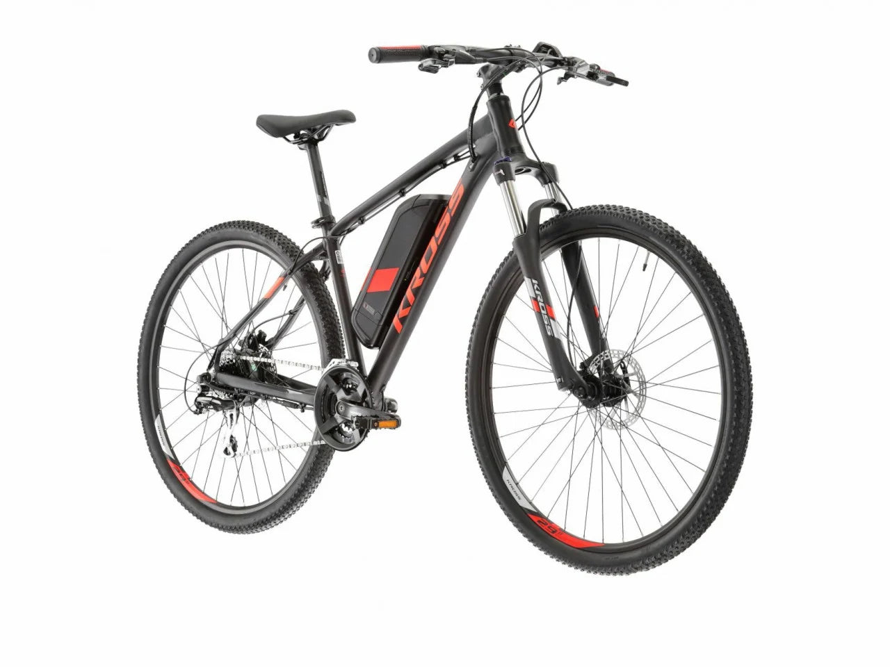 Bicicleta Electrica Kross Hexagon Boost 1.0, Roti 29 Inch, Negru / Rosu - 2022